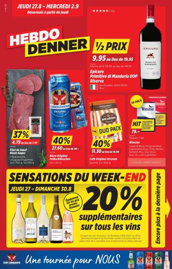 Volantino Denner - 27.8.2026 - 2.9.2026.
