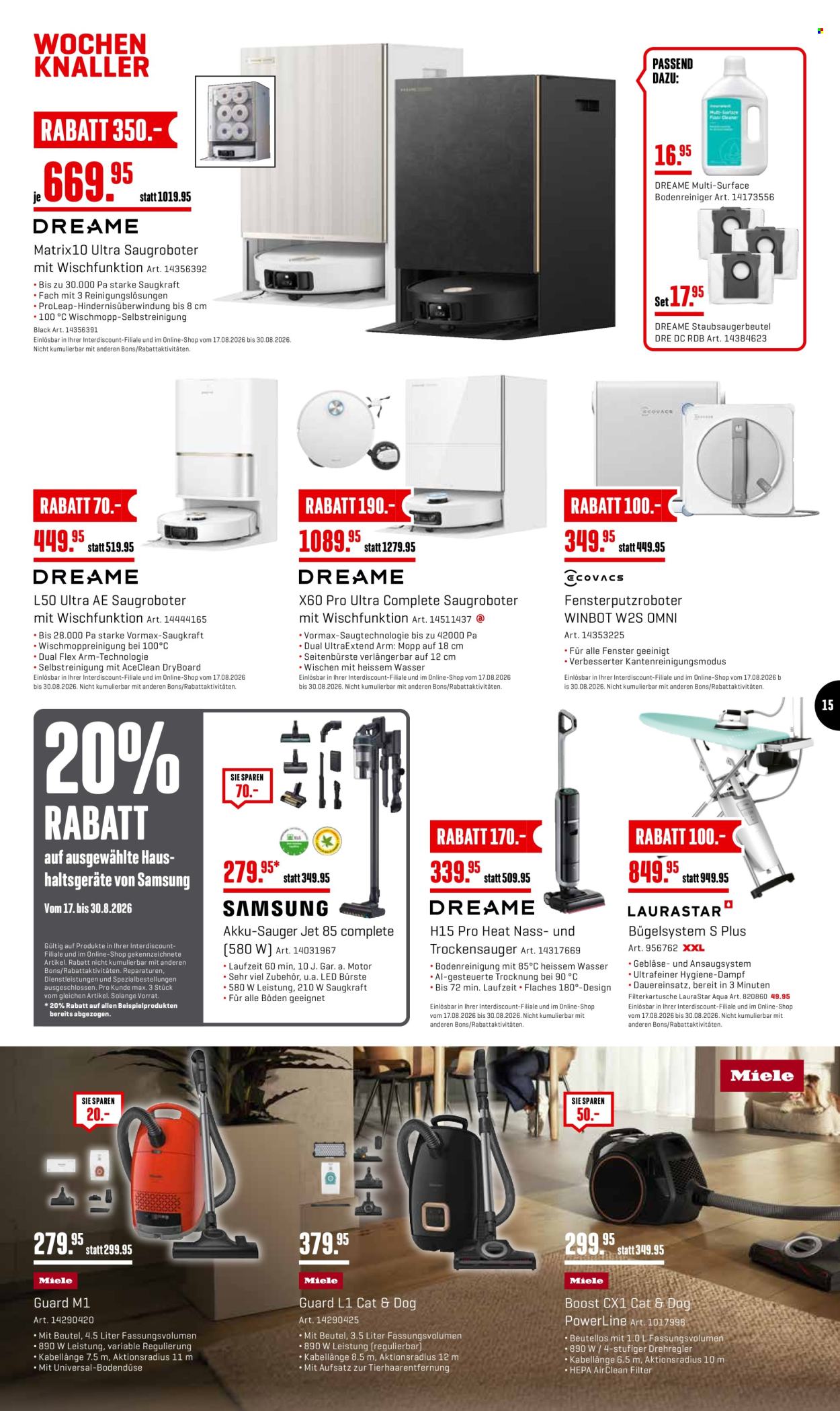 Catalogue Interdiscount - 24.8.2026 - 30.8.2026. Page 15