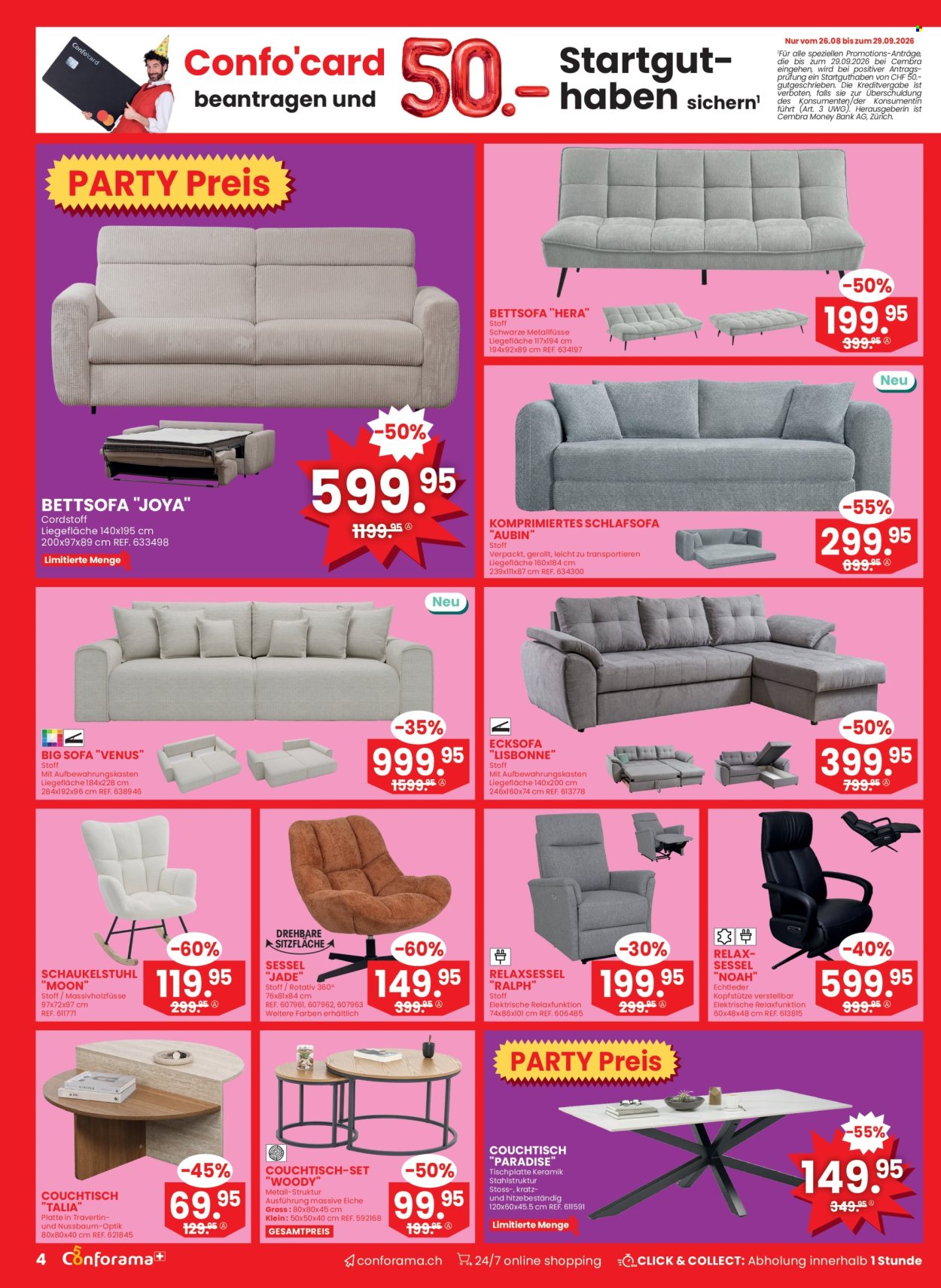Volantino Conforama - 26.8.2026 - 8.9.2026. Pagina 4