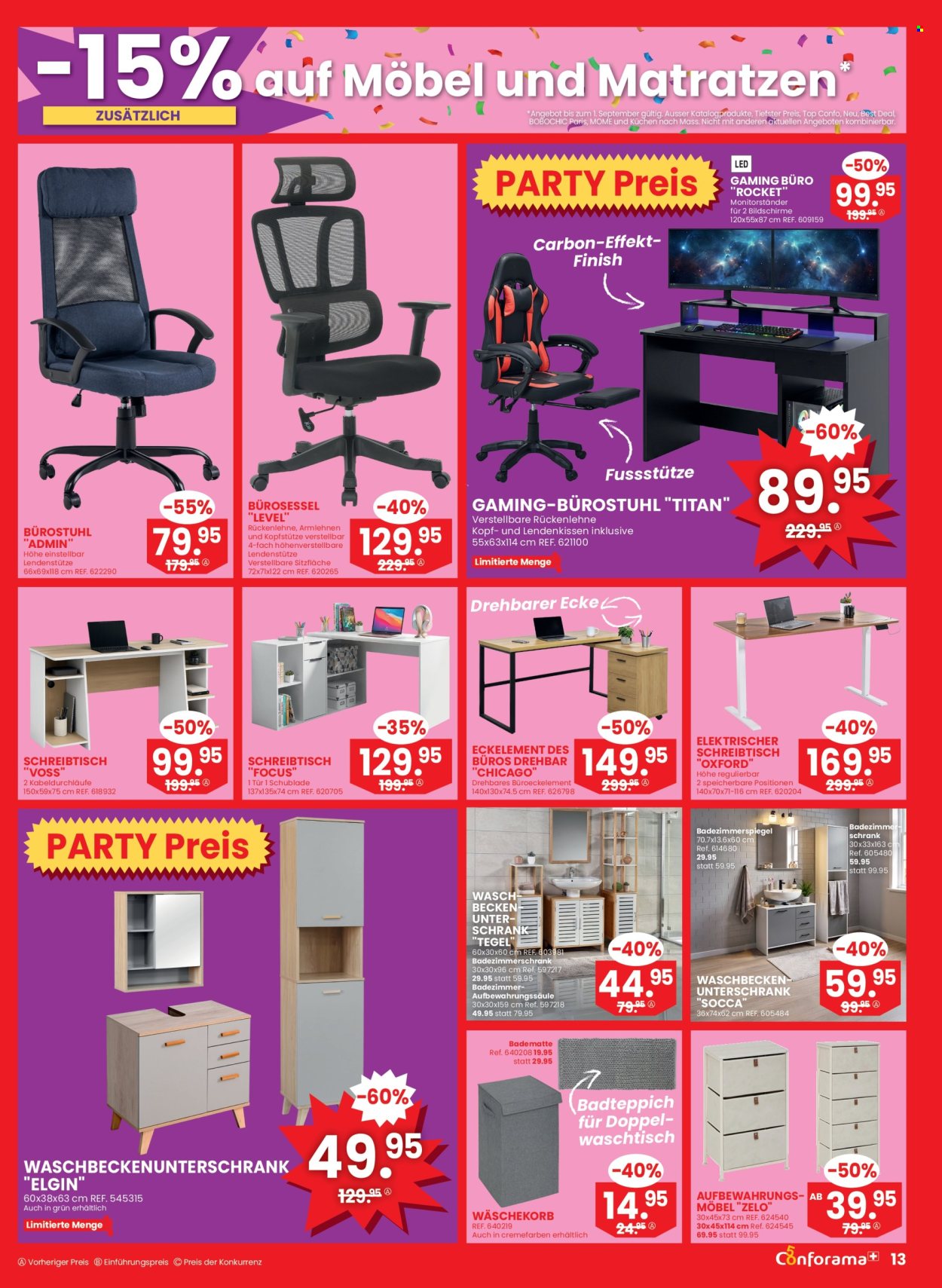 Volantino Conforama - 26.8.2026 - 8.9.2026. Pagina 13