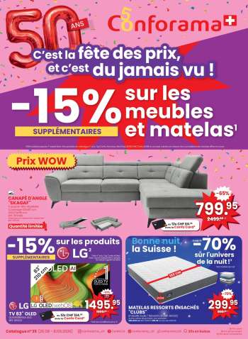 Catalogue Conforama - 26.8.2026 - 8.9.2026.