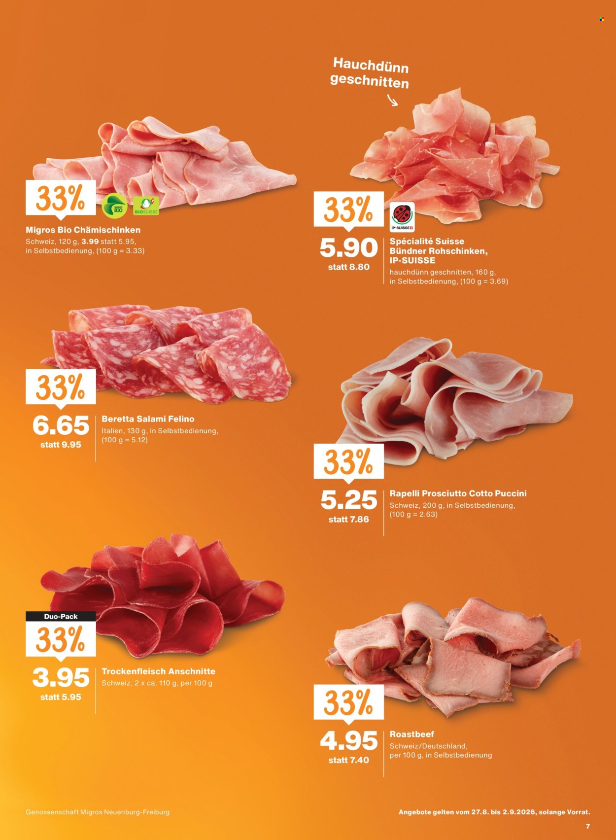 Volantino Migros - 27.8.2026 - 2.9.2026. Pagina 7