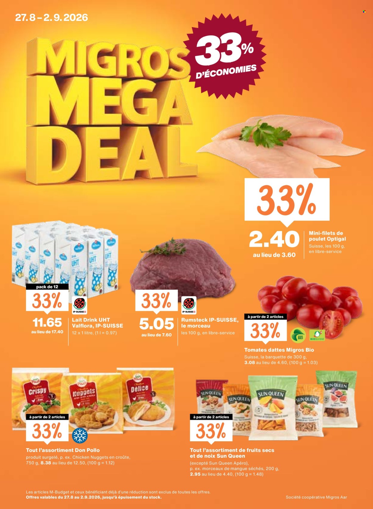 Volantino Migros - 27.8.2026 - 2.9.2026. Pagina 1