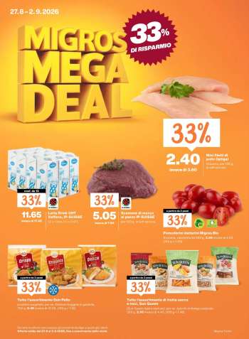 Catalogue Migros - 27.8.2026 - 2.9.2026.