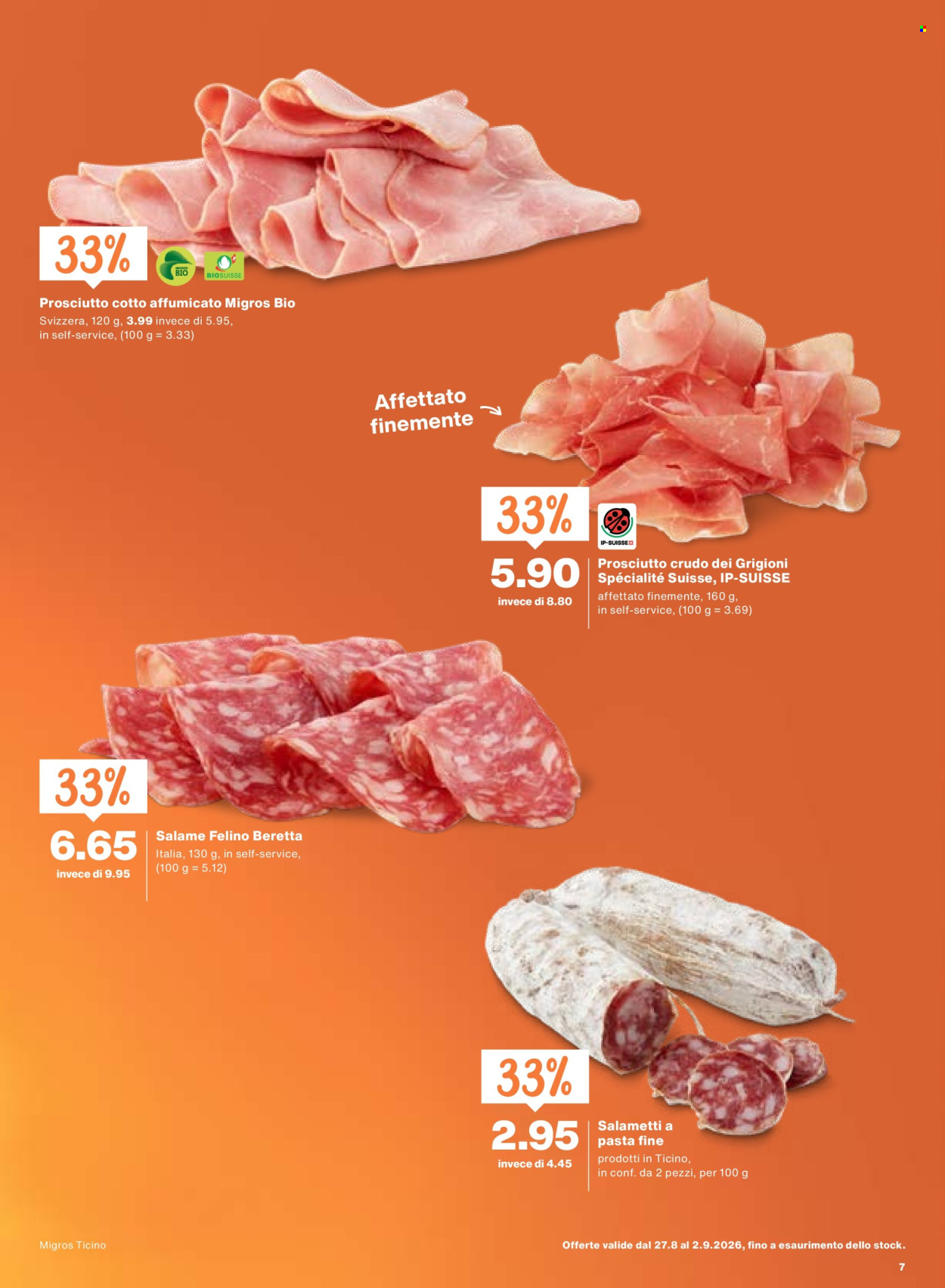 Volantino Migros - 27.8.2026 - 2.9.2026. Pagina 7