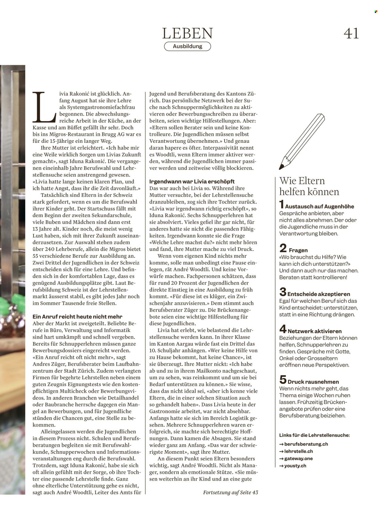 Volantino Migros - 26.8.2026 - 2.9.2026. Pagina 41