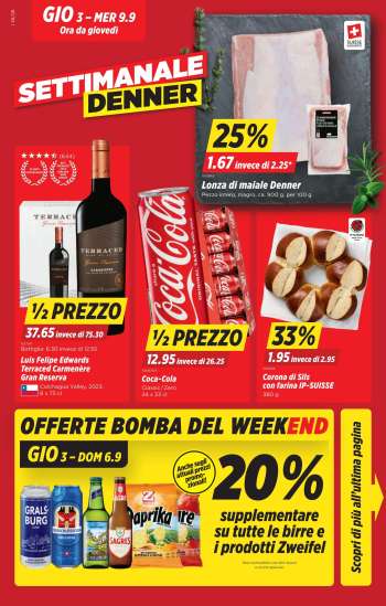 Volantino Denner - 3.9.2026 - 9.9.2026.