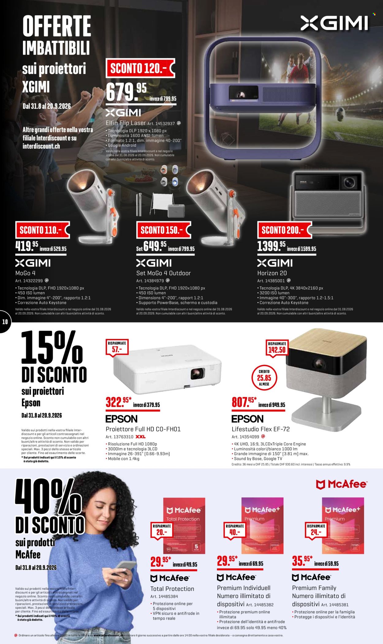 Catalogue Interdiscount - 31.8.2026 - 20.9.2026. Page 10