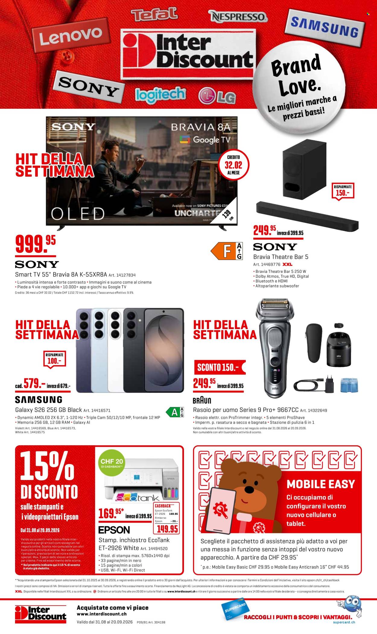 Catalogue Interdiscount - 31.8.2026 - 20.9.2026. Page 32