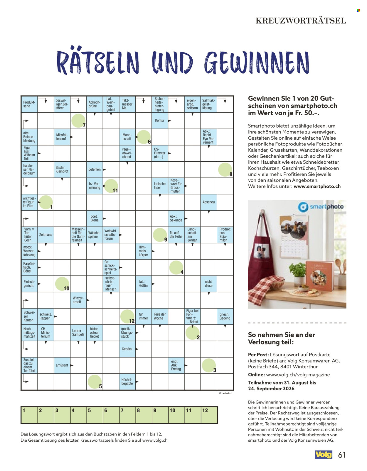 Catalogue Volg - 1.9.2026 - 30.9.2026. Page 61