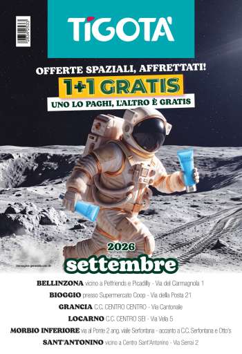 Prospekte Tigotà - 1.9.2026 - 30.9.2026.