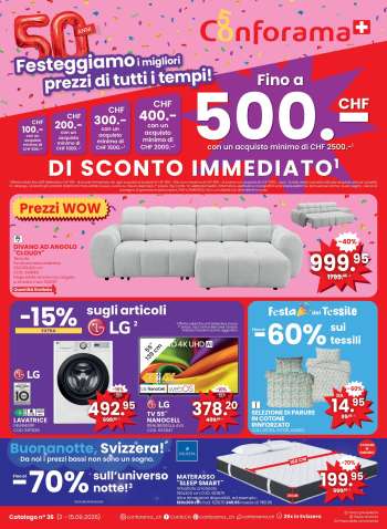 Catalogue Conforama - 2.9.2026 - 15.9.2026.