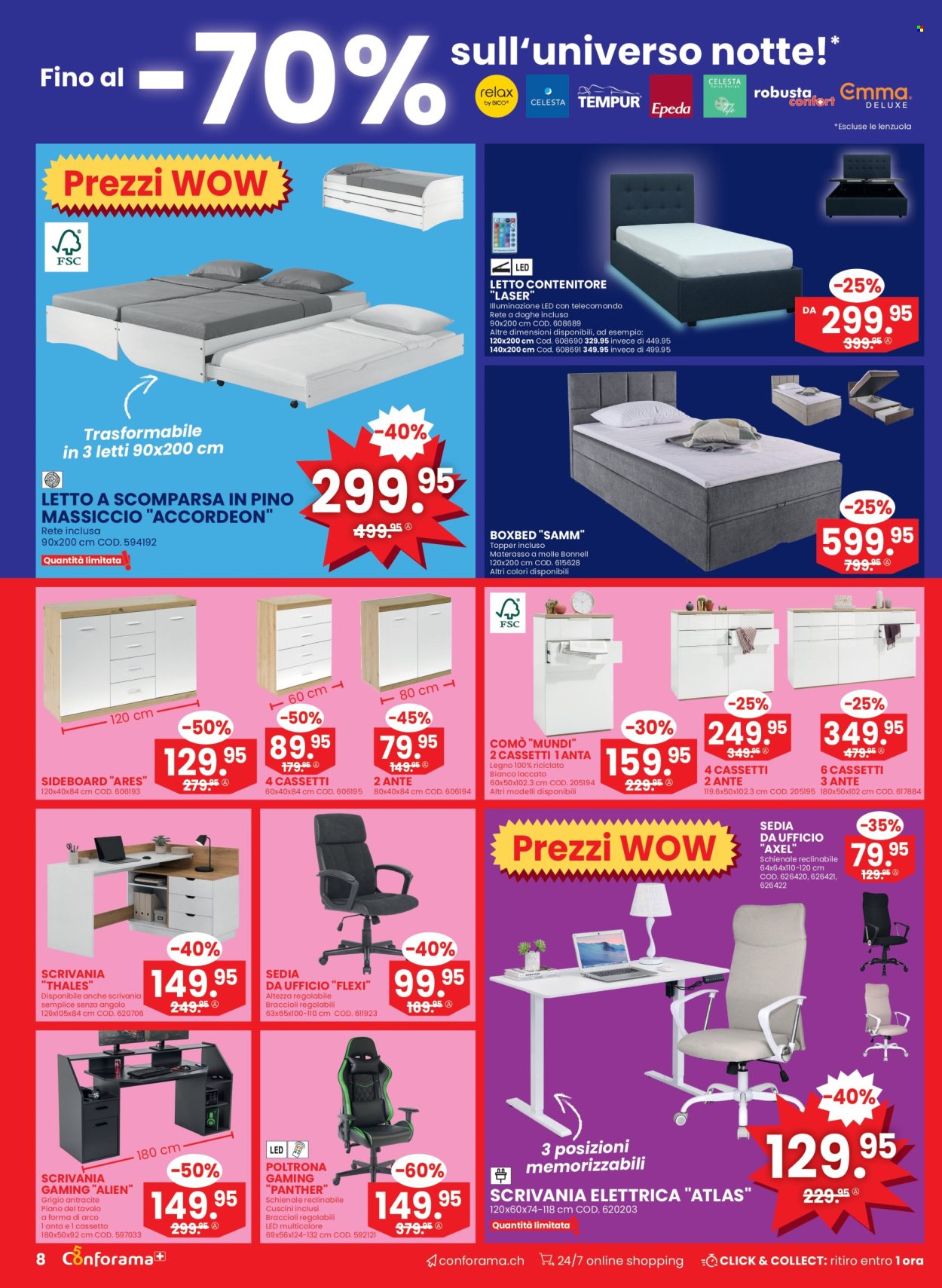 Volantino Conforama - 2.9.2026 - 15.9.2026. Pagina 8