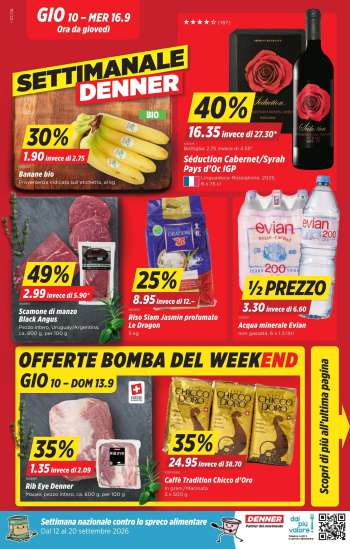 Volantino Denner - 10.9.2026 - 16.9.2026.