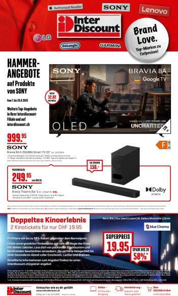 Volantino Interdiscount - 7.9.2026 - 20.9.2026.
