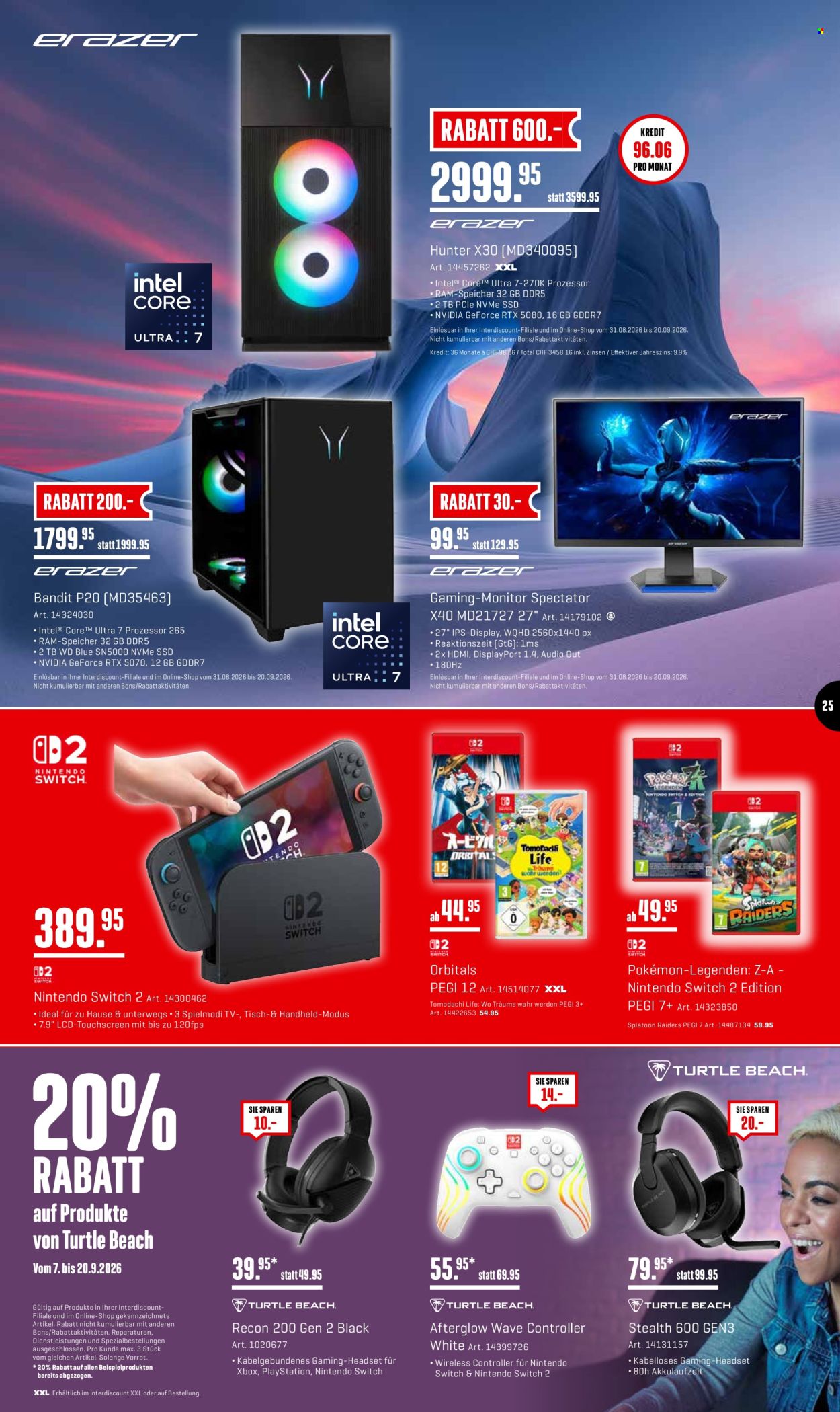 Volantino Interdiscount - 7.9.2026 - 20.9.2026. Pagina 25