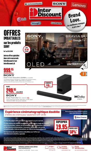 Volantino Interdiscount - 7.9.2026 - 20.9.2026.
