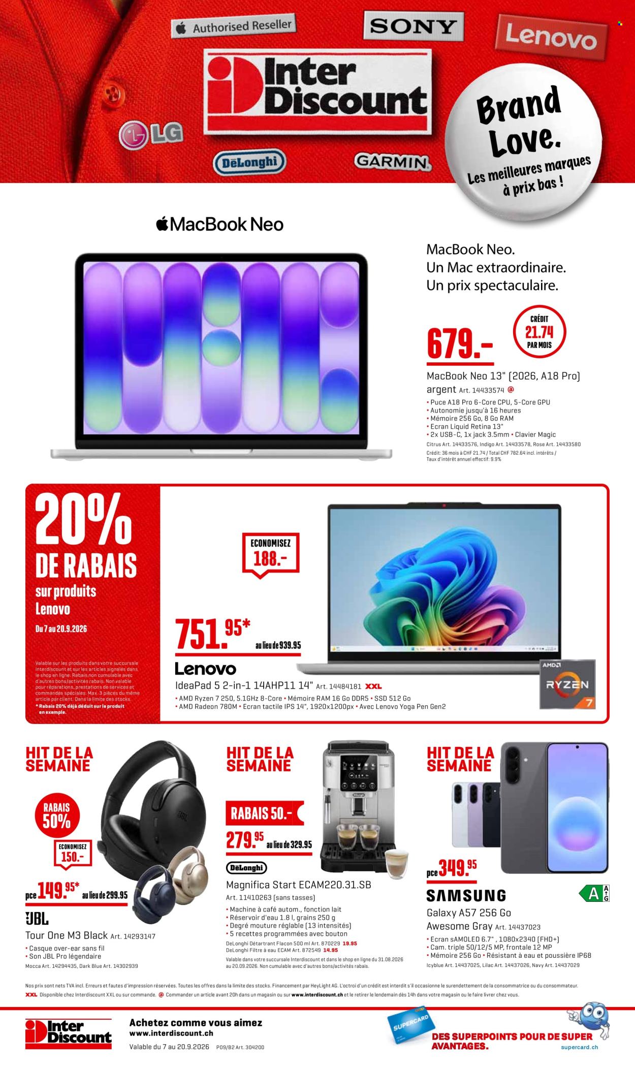 Volantino Interdiscount - 7.9.2026 - 20.9.2026. Pagina 28
