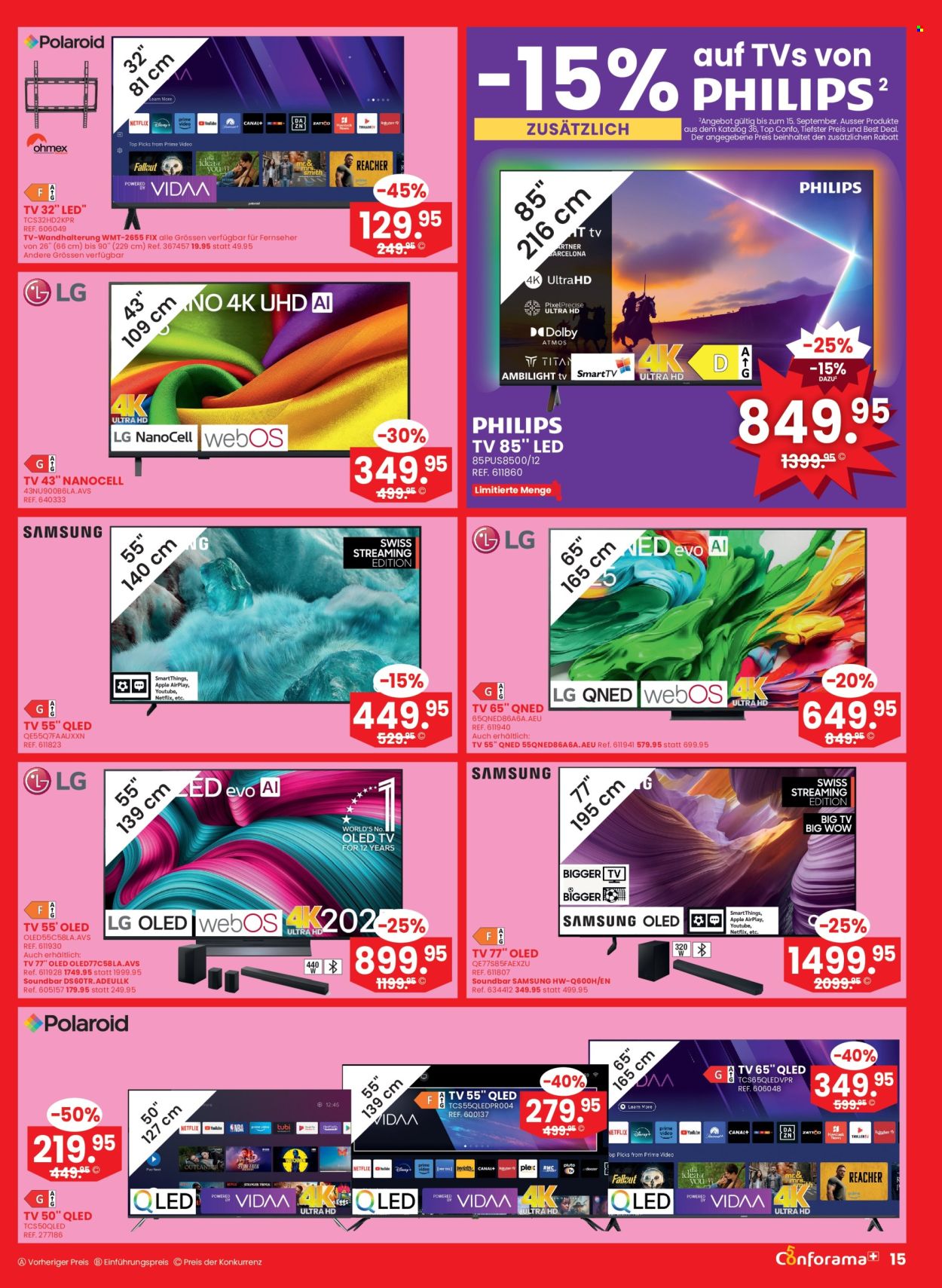 Prospekt Conforama - 9.9.2026 - 22.9.2026. Seite 15