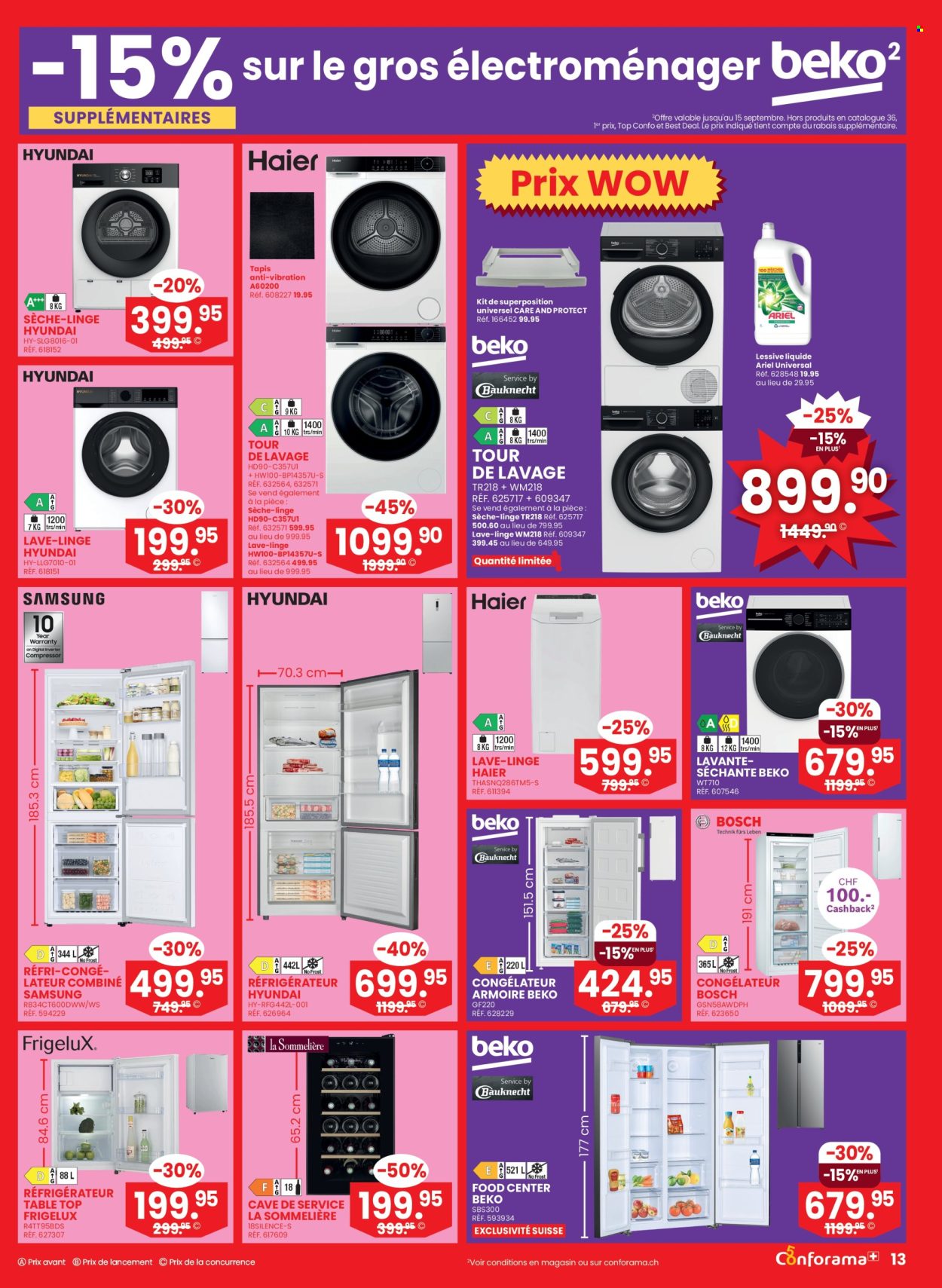 Volantino Conforama - 9.9.2026 - 22.9.2026. Pagina 13