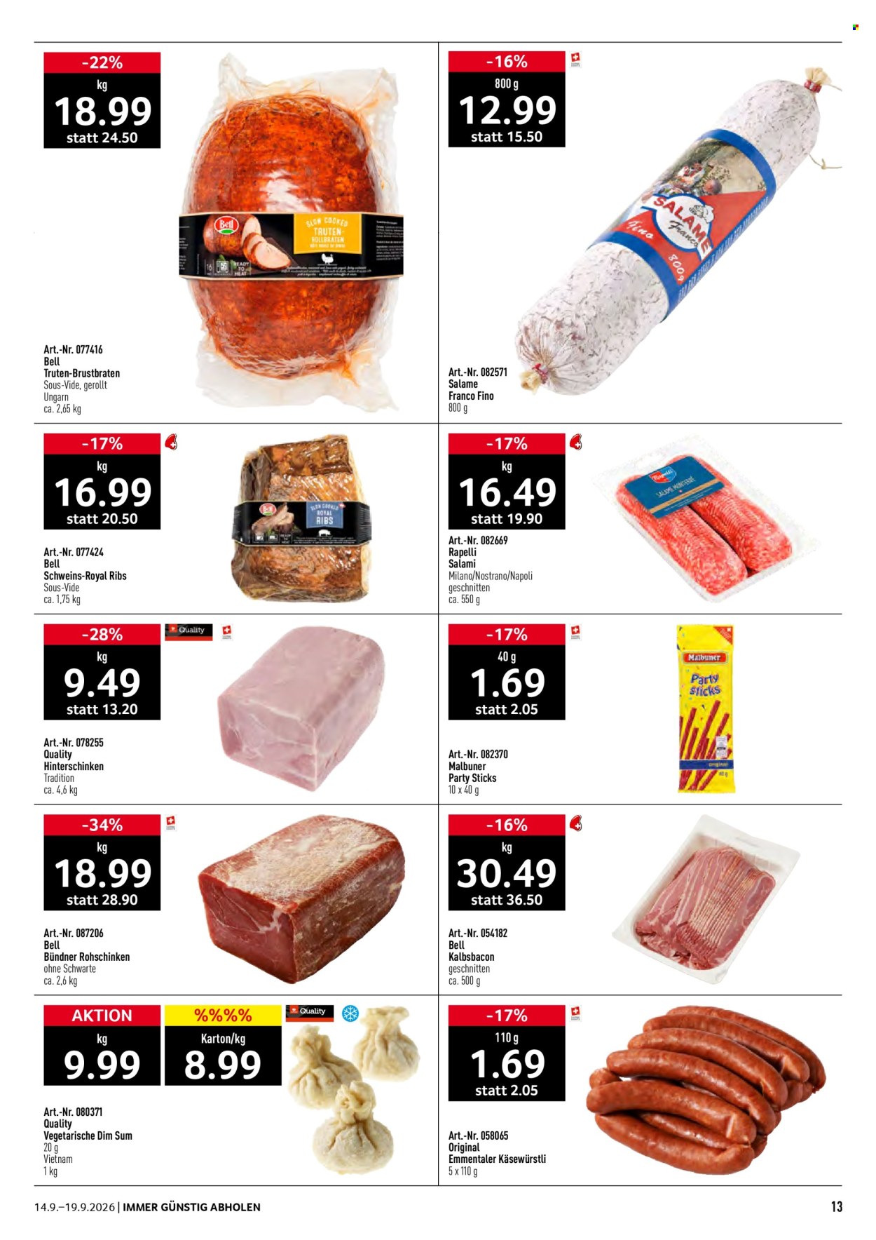 Volantino Prodega - 14.9.2026 - 19.9.2026. Pagina 13