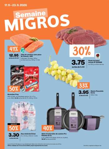 Prospekte Migros - 17.9.2026 - 23.9.2026.