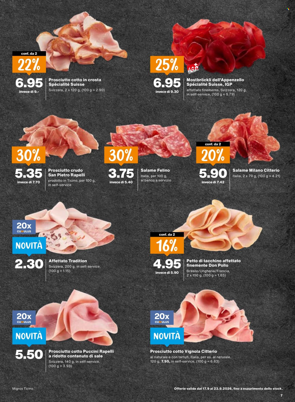 Volantino Migros - 17.9.2026 - 23.9.2026. Pagina 7