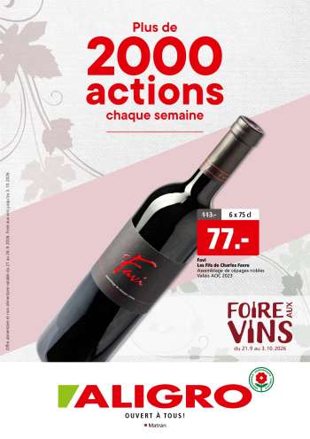Volantino ALIGRO - 21.9.2026 - 3.10.2026.