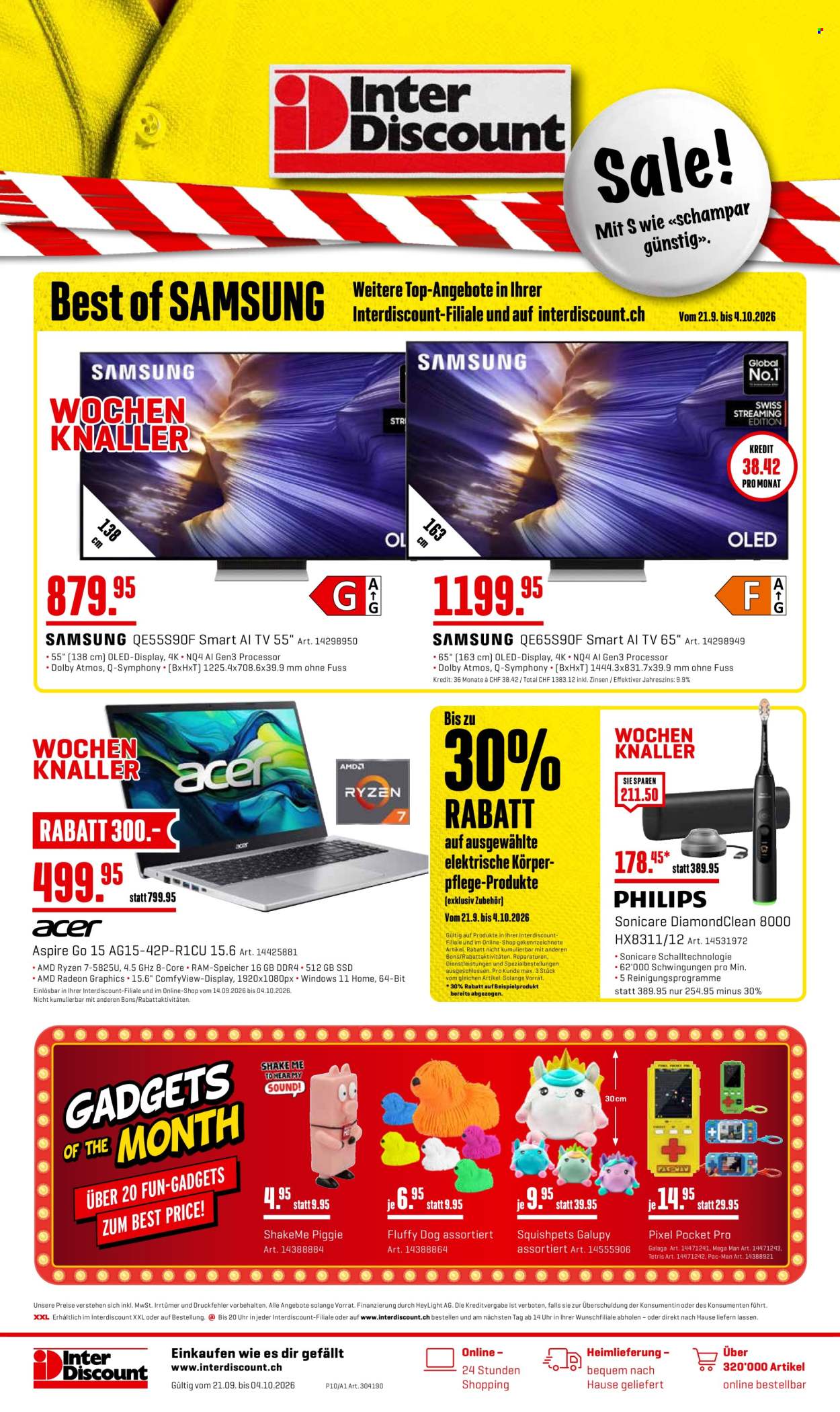 Catalogue Interdiscount - 21.9.2026 - 4.10.2026. Page 1