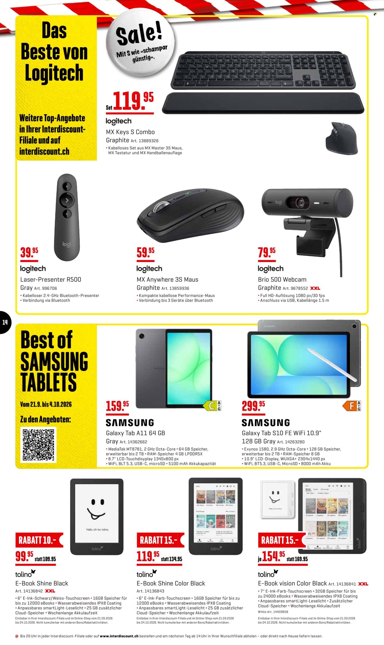 Catalogue Interdiscount - 21.9.2026 - 4.10.2026. Page 14