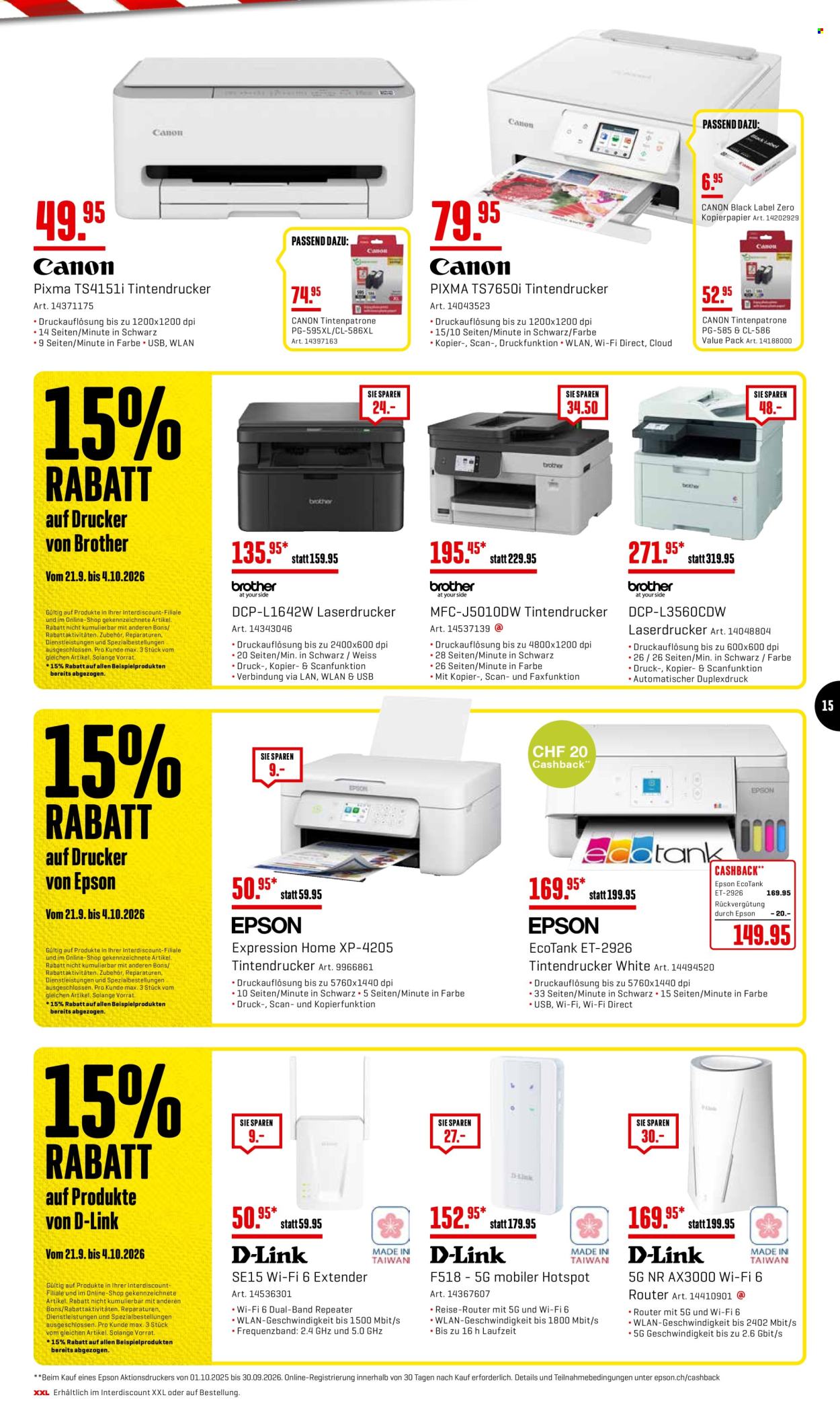 Catalogue Interdiscount - 21.9.2026 - 4.10.2026. Page 15