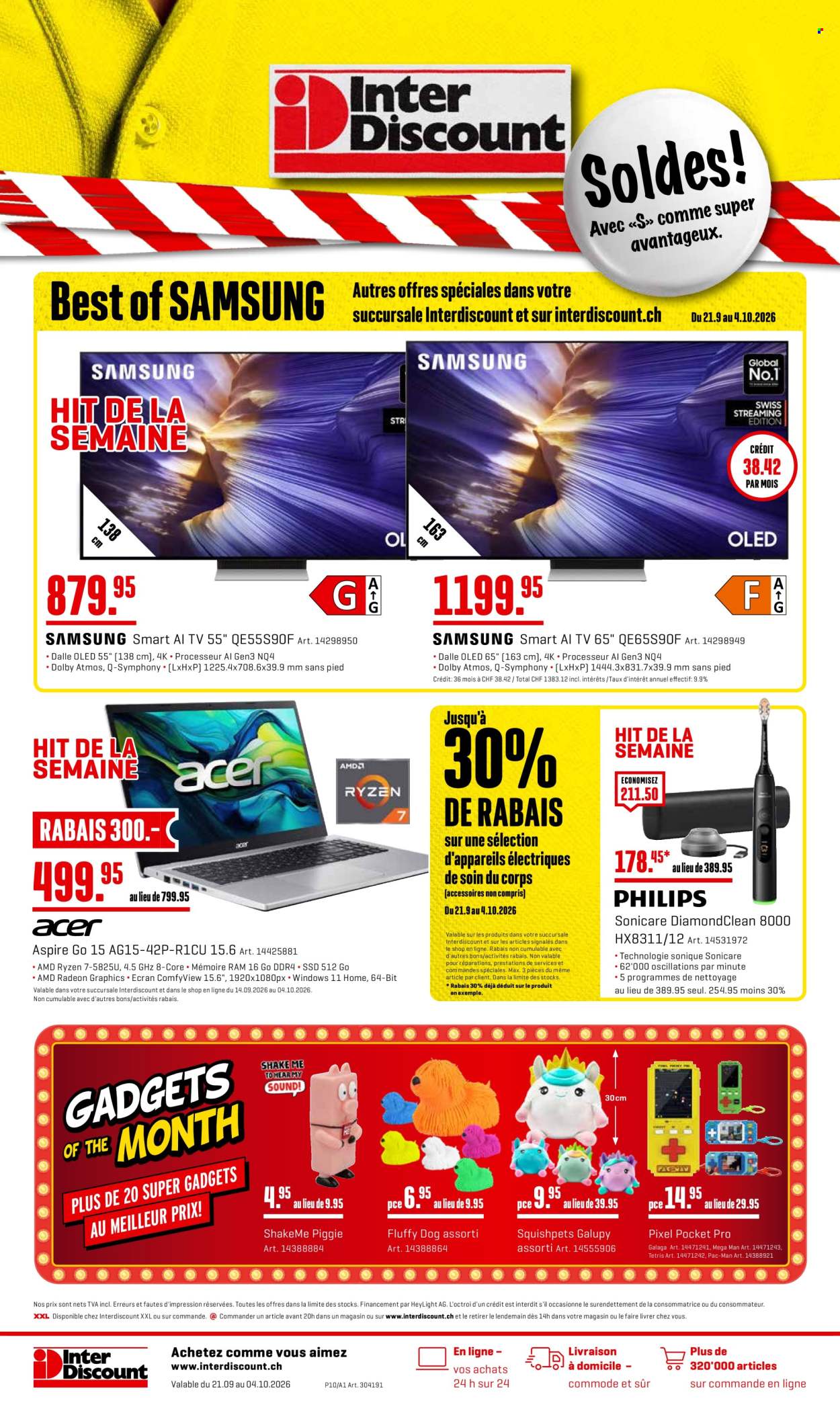 Catalogue Interdiscount - 21.9.2026 - 4.10.2026. Page 1