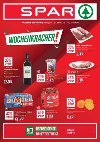 Prospekte SPAR - 24.9.2026 - 30.9.2026.