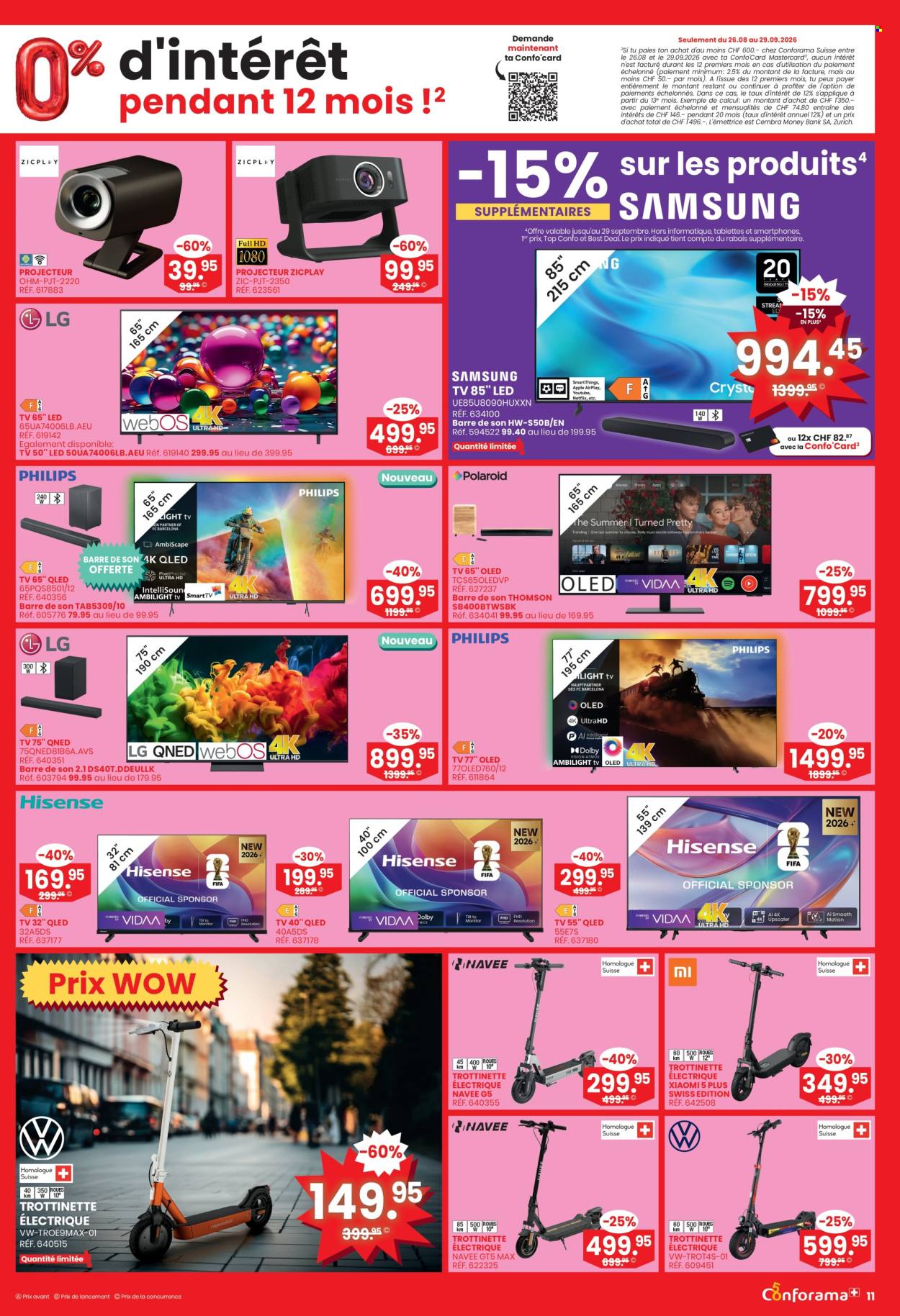 Volantino Conforama - 23.9.2026 - 6.10.2026. Pagina 11