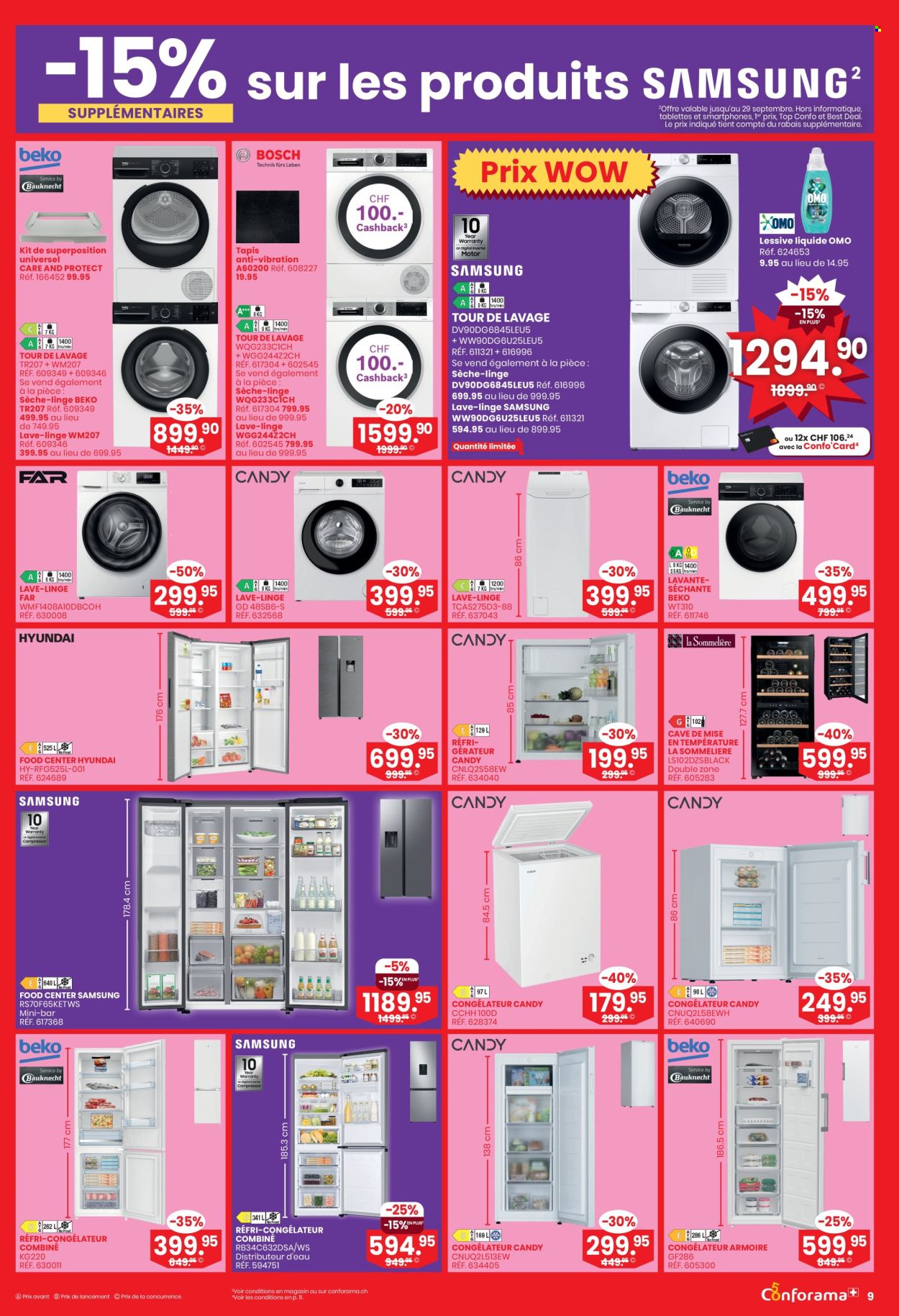 Volantino Conforama - 23.9.2026 - 6.10.2026. Pagina 9