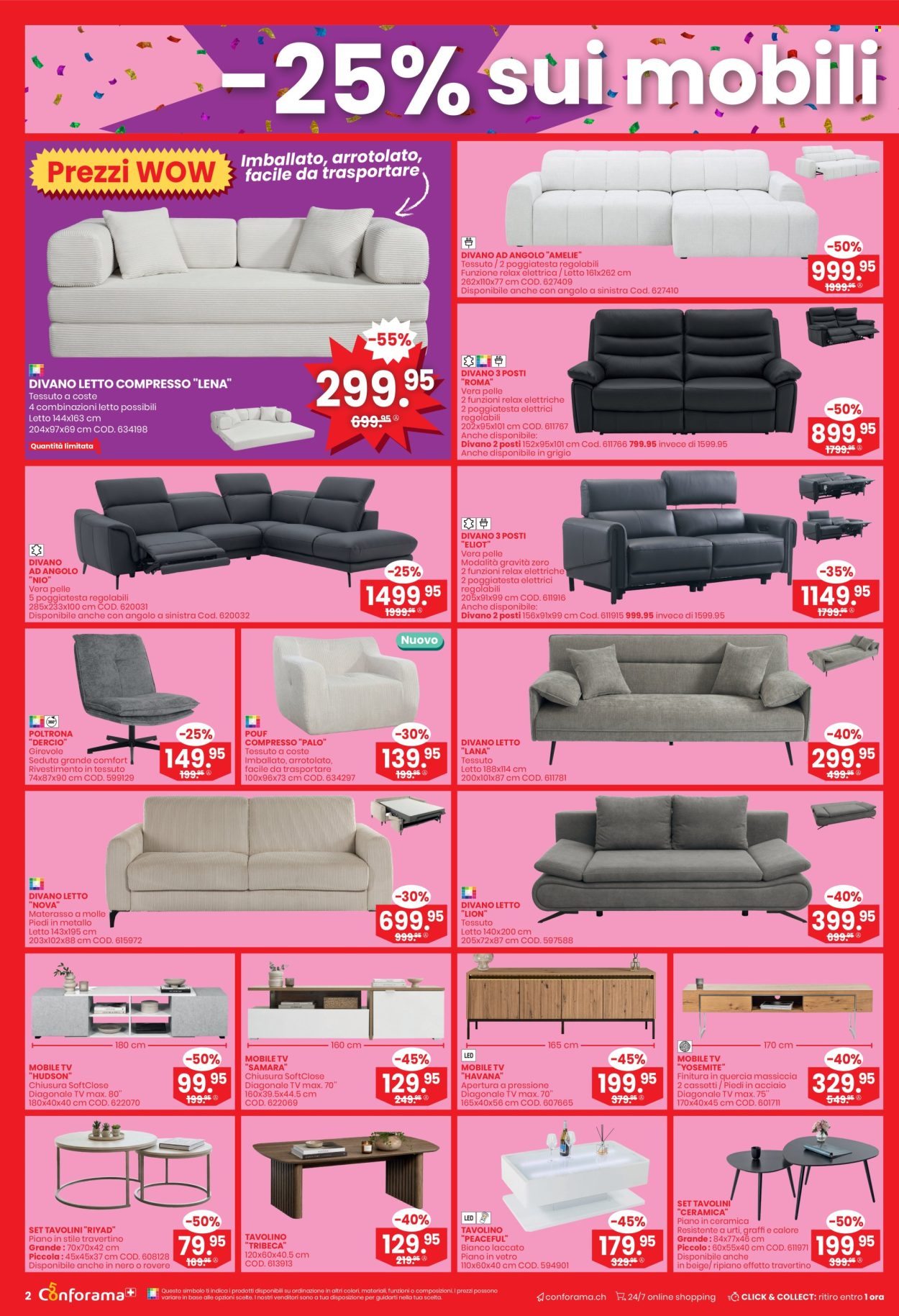 Volantino Conforama - 23.9.2026 - 6.10.2026. Pagina 2