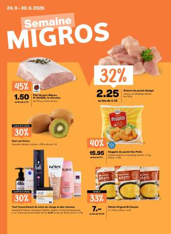 Volantino Migros - 24.9.2026 - 30.9.2026.