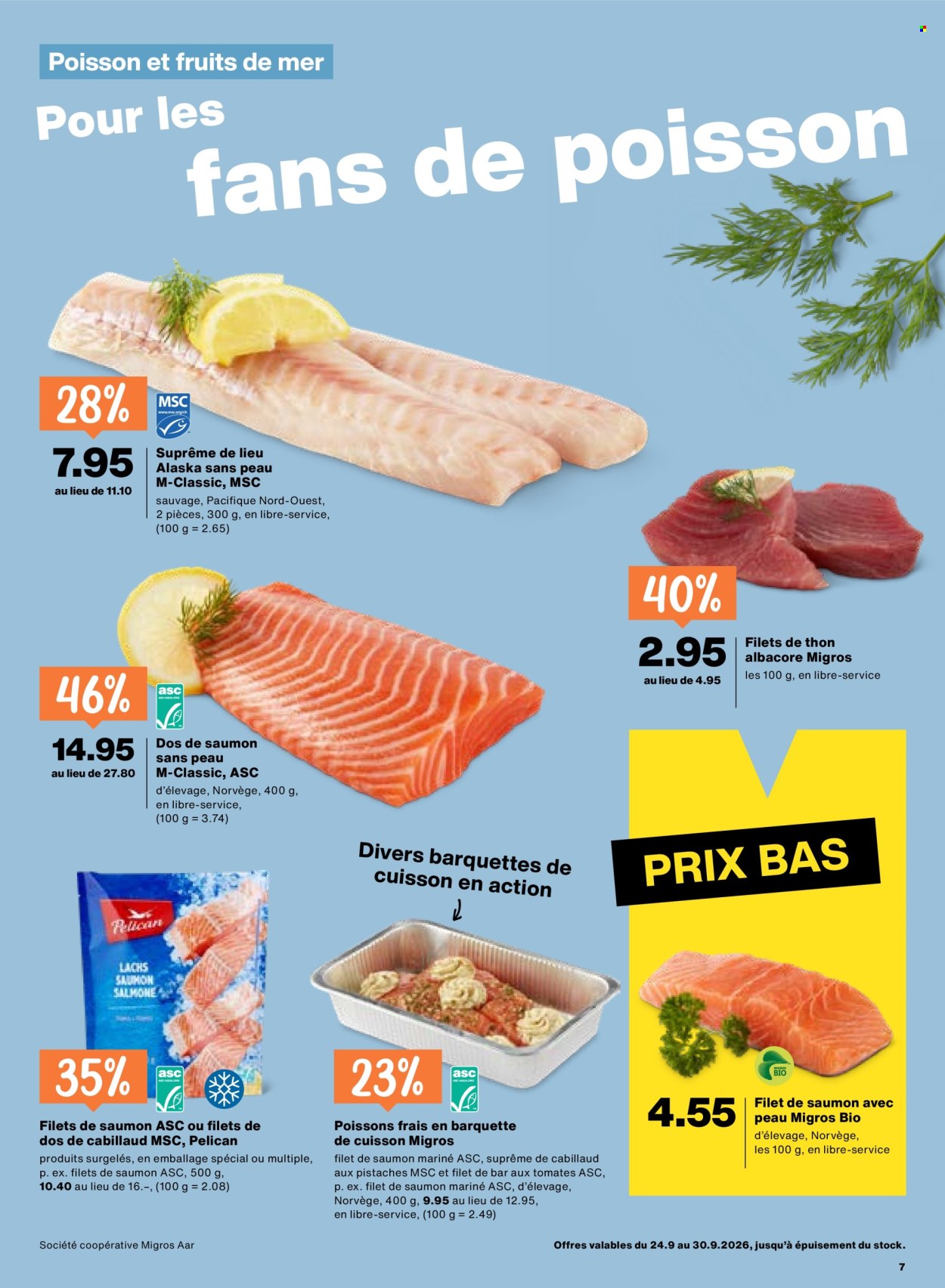 Prospekt Migros - 24.9.2026 - 30.9.2026. Seite 7