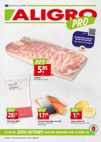 Prospekte ALIGRO - 28.9.2026 - 3.10.2026.