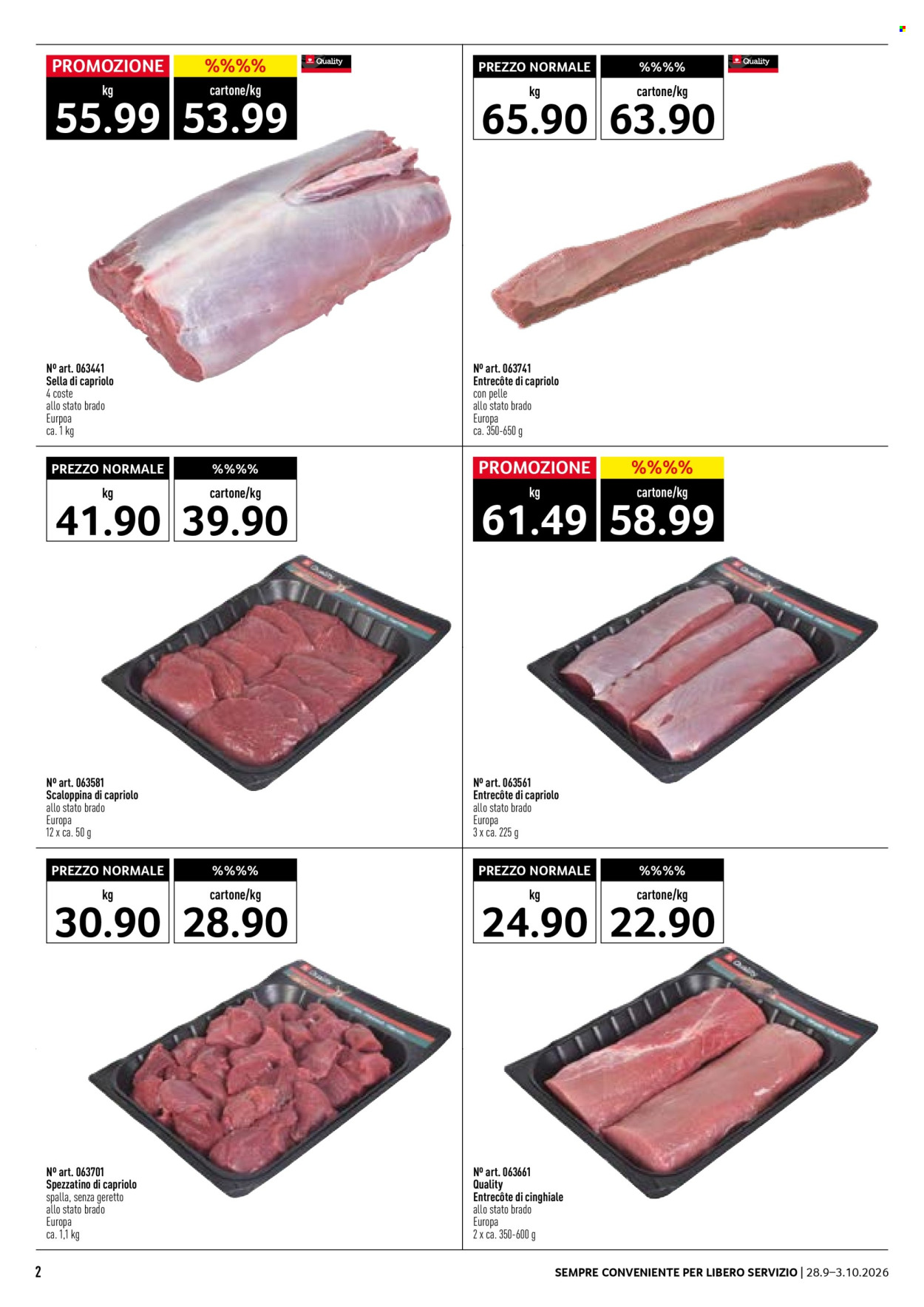 Volantino Prodega - 28.9.2026 - 3.10.2026. Pagina 2