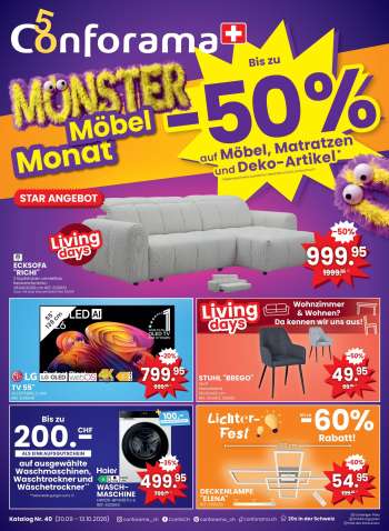 Volantino Conforama - 30.9.2026 - 13.10.2026.