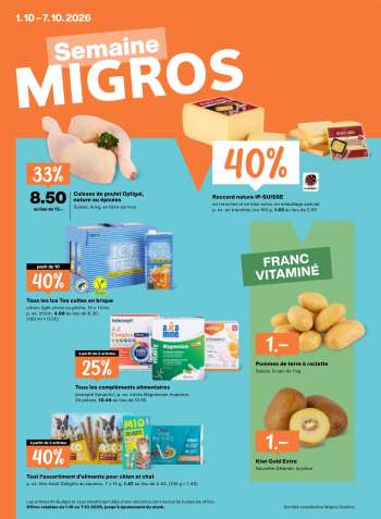 Volantino Migros - 1.10.2026 - 7.10.2026.