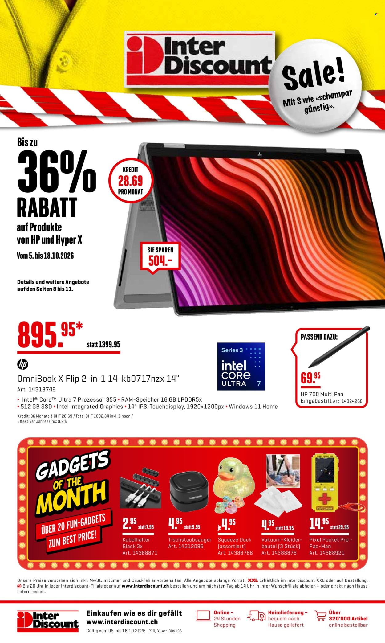 Catalogue Interdiscount - 5.10.2026 - 18.10.2026. Page 1