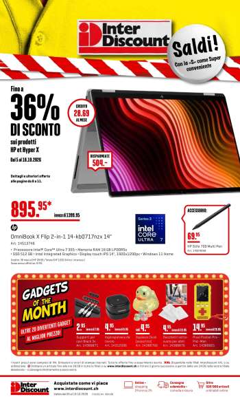 Prospekte Interdiscount - 5.10.2026 - 18.10.2026.