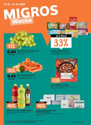 Prospekte Migros - 15.10.2026 - 21.10.2026.