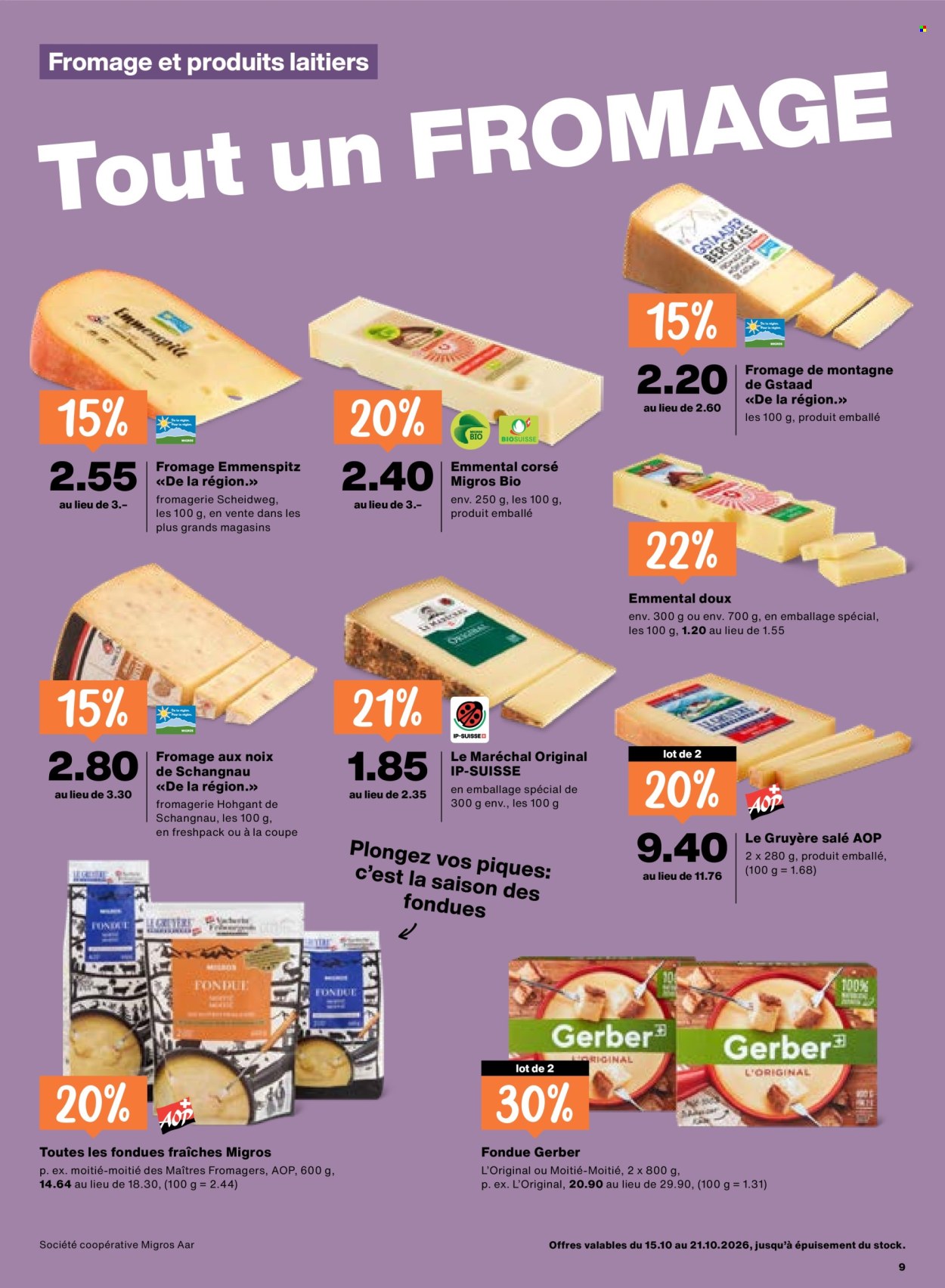Volantino Migros - 15.10.2026 - 21.10.2026. Pagina 9