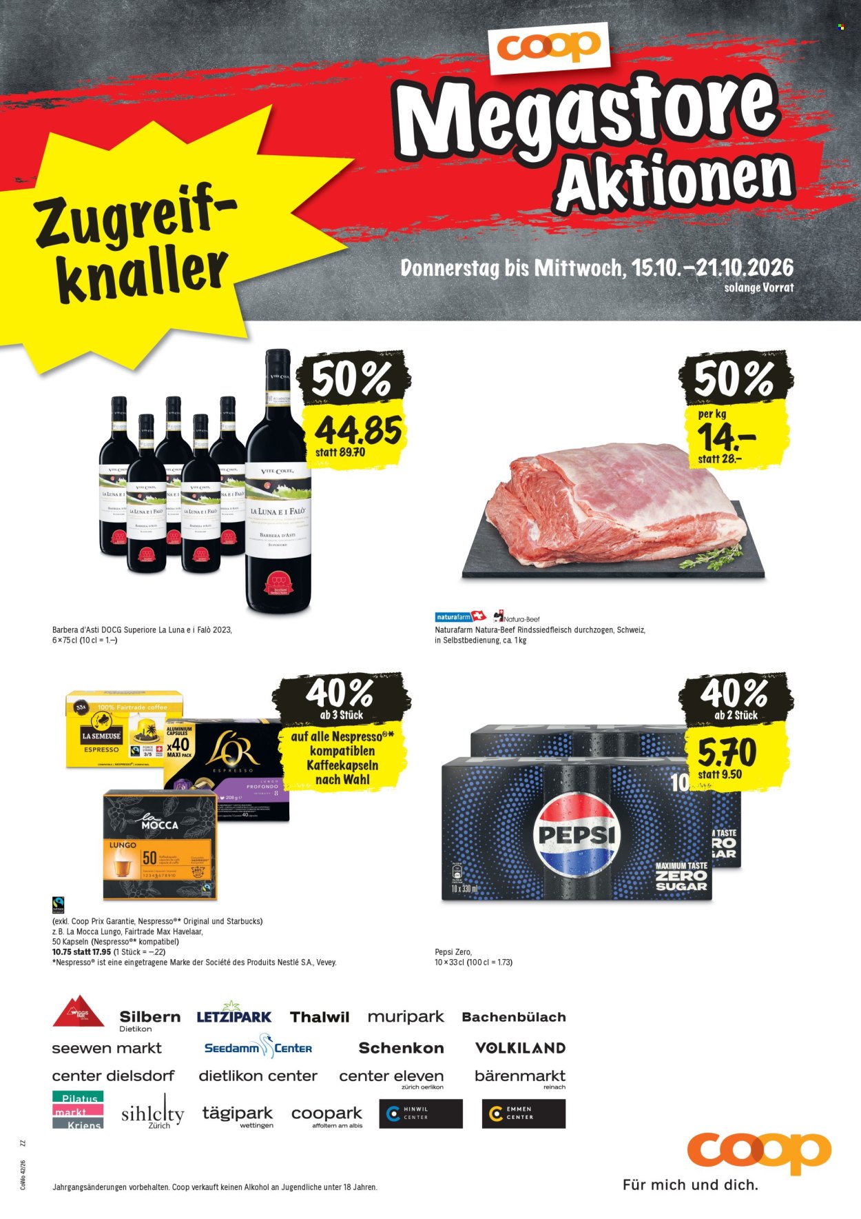 Prospekt Coop - 15.10.2026 - 21.10.2026. Seite 21
