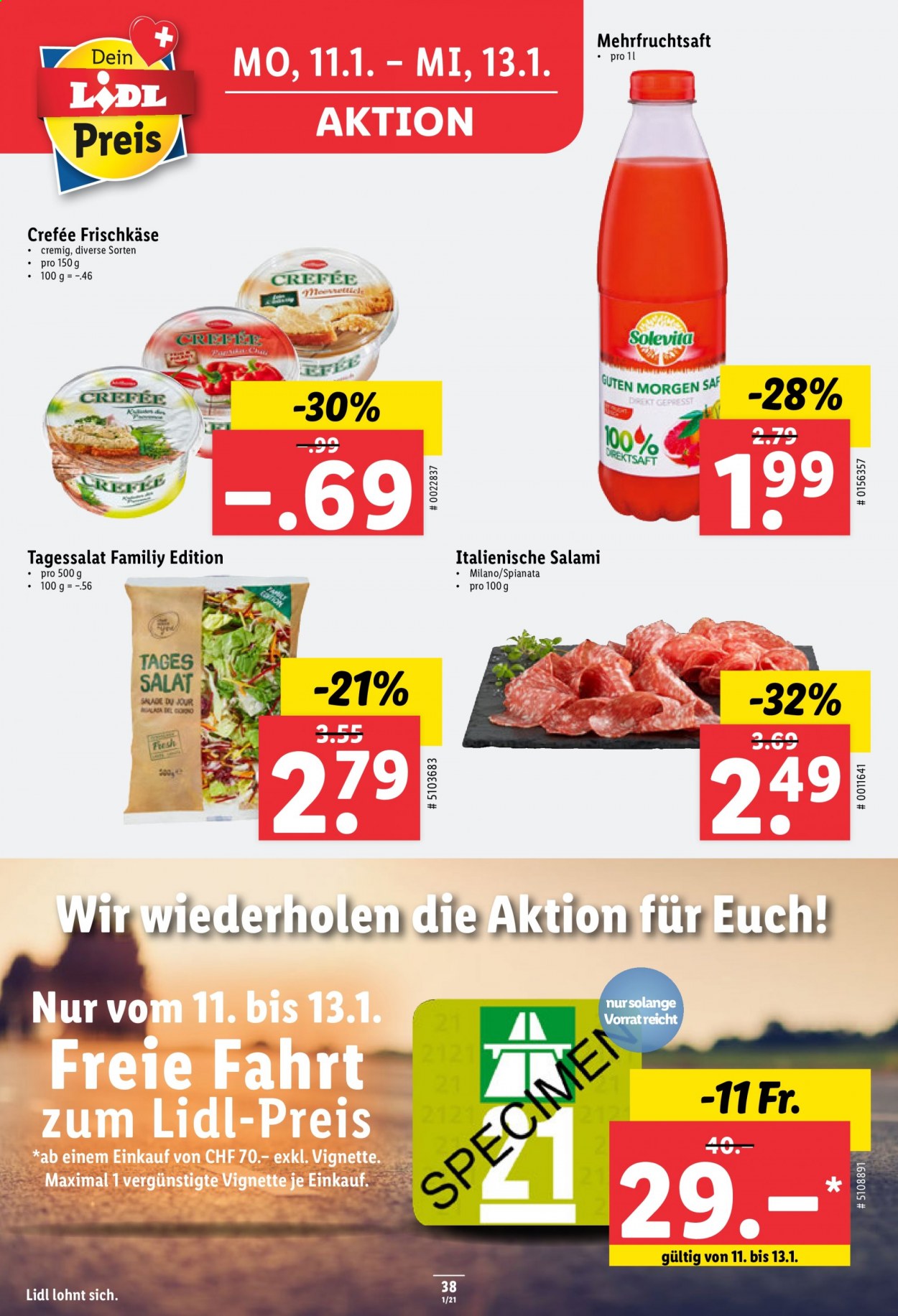 Prospekt Lidl - 7.1.2021 - 13.1.2021. Seite 38