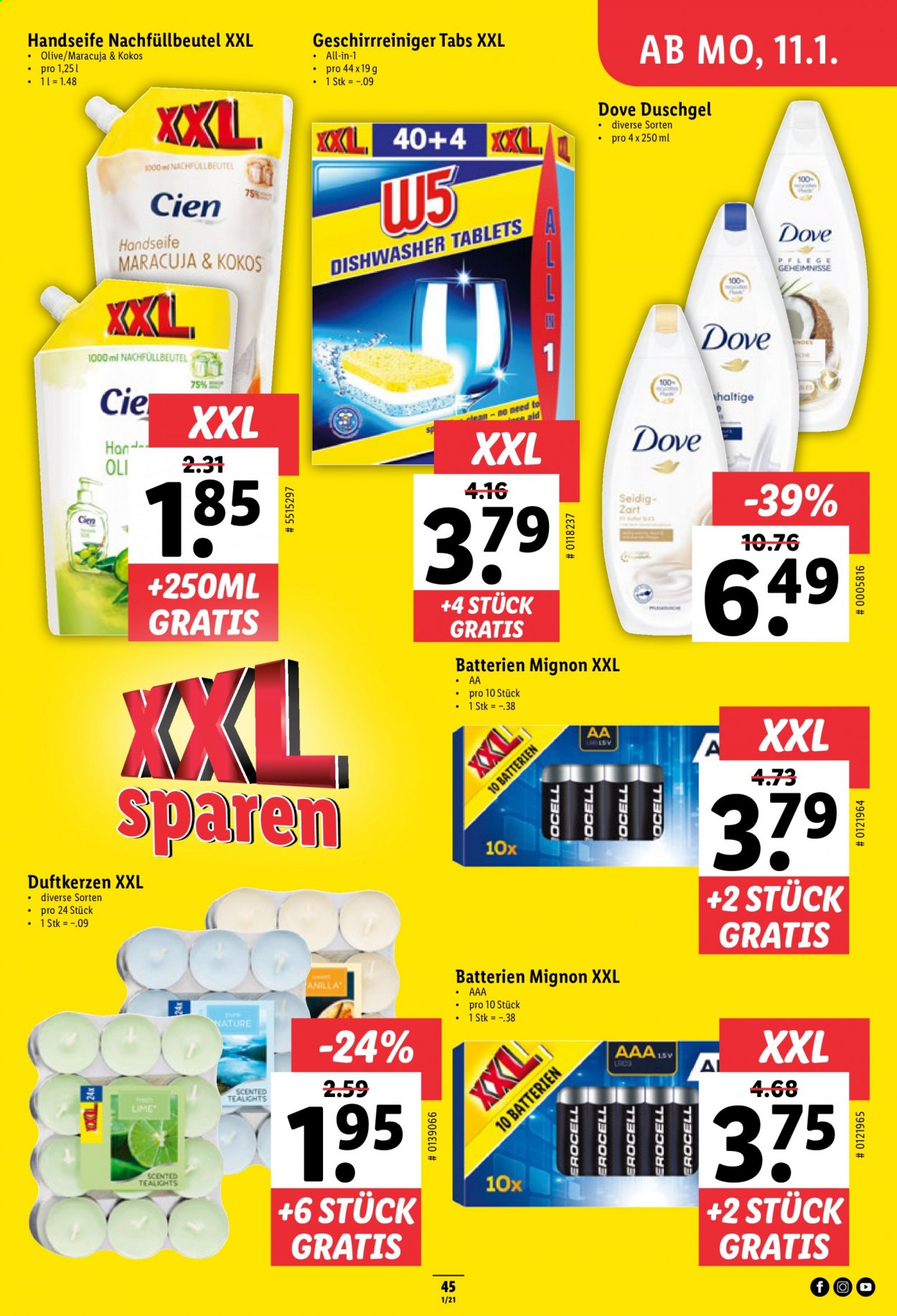 Prospekt Lidl - 7.1.2021 - 13.1.2021. Seite 45