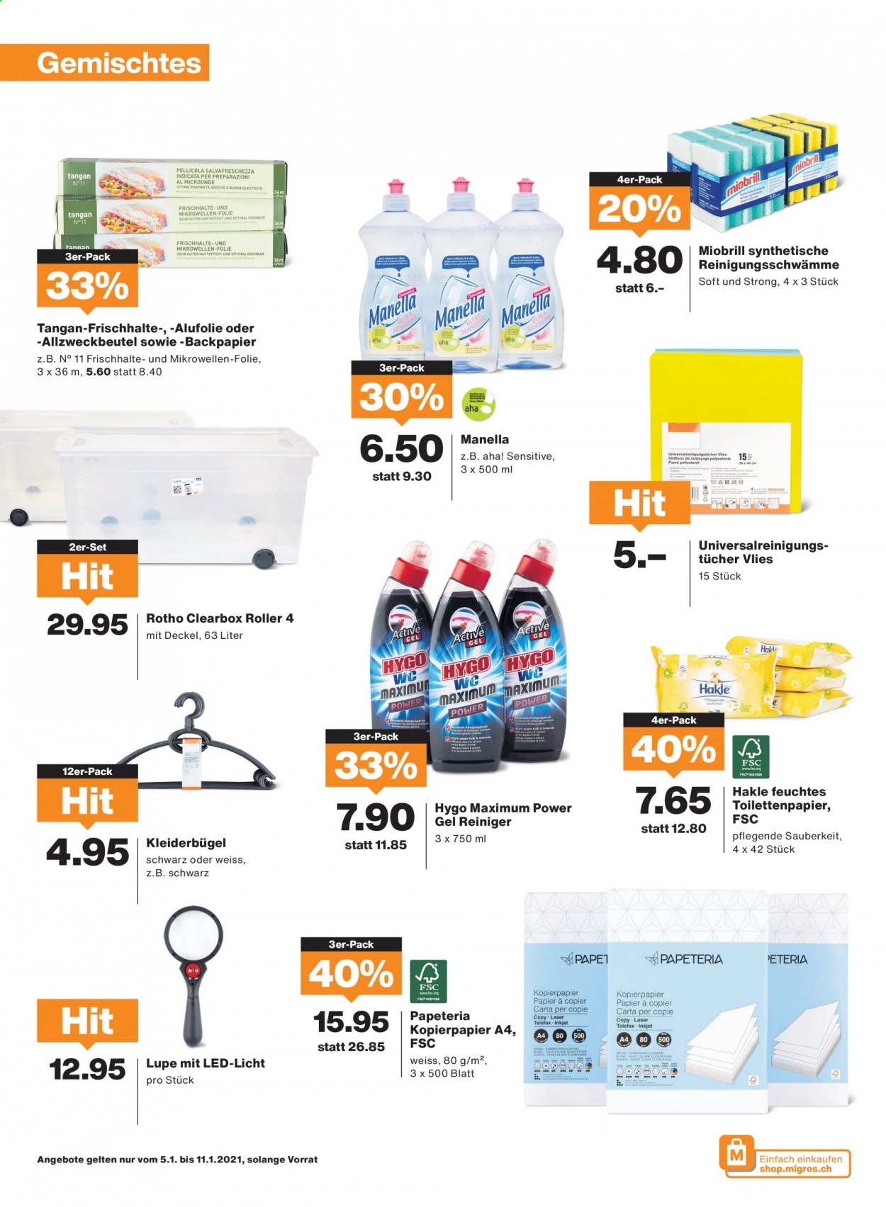 Volantino Migros - 5.1.2021 - 11.1.2021. Pagina 14